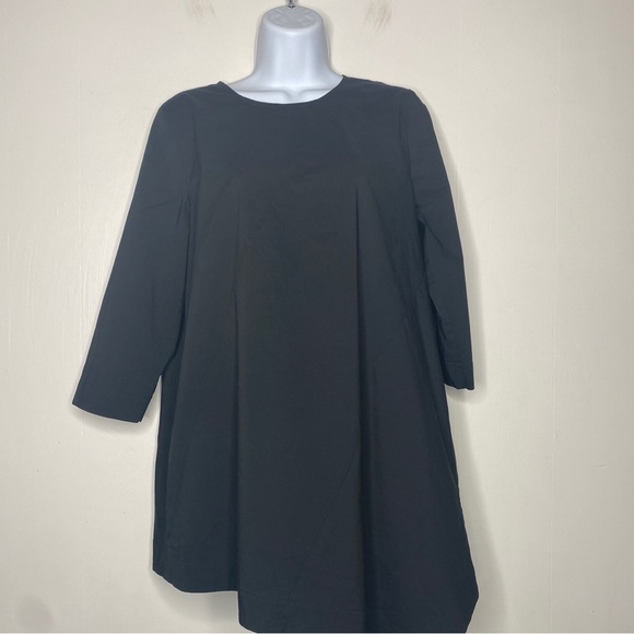 J Jill Lagenlook Asymmetric Tunic Top Blouse Womens Small Button Back 3/4 Sleeve - Picture 1 of 9